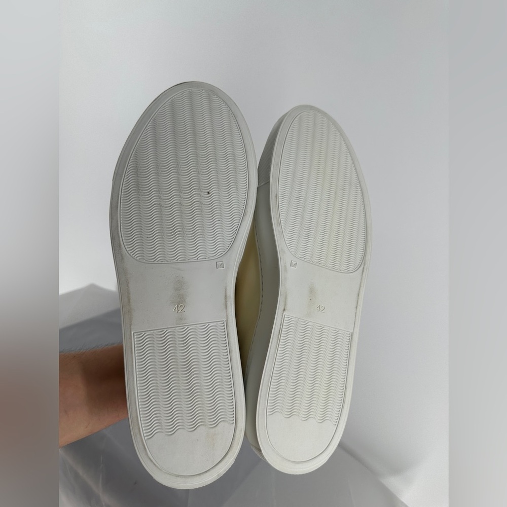 Gianni Gallucci cream leather sneakers - Picture 5 of 7